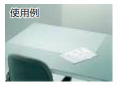 新JIS両面非転写デスクマット 990×590mm 透明 トラスコ DMJ-106