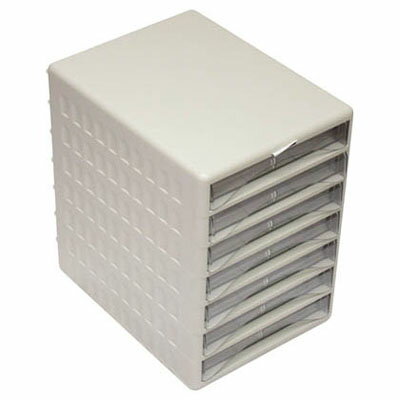 【仕様】●間口×奥行×高さ：258×340×371mm●引出し：A4浅型7個●引出し内寸間口×奥行×高さ：222×305×37mm●鍵なしタイプ●質量：3.6kg【特徴】●追加用レターケース（TOA4-S1・W1）を使うことで、1段ずつの増...