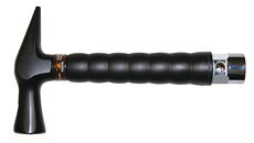 貫通式のハンマーだから、W3/8ナットが185mm以上の寸切りボルトでも深さを気にしないで使えます。また、ソケット部でもモンキーレンチが使用できます。工業用・ホビー用・医療用等の精密作業などにもご使用頂けます。サイズ/mma：182b：105c：24d：140e：42製品仕様材質(頭部)：特殊鋼材質(柄)：スチール重量(g/w)：374gパッケージサイズ：H234×W105×D24重量(g/w)：374g