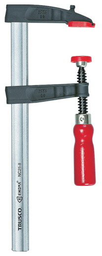 L型クランプ(木工用) 最大口開400mm×深さ80mm ※取寄品 トラスコ NC40-8