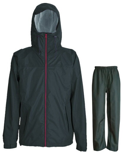 コンフォートレインスーツ ブラック LL ※取寄品 トラスコ TRW3440-91-LL(4.0)