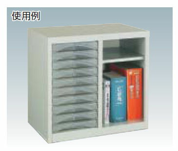 A4型棚付コンビ式レターケース(深型5段) 528×334×497mm トラスコ A4-W205T