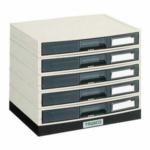 A4型積み重ね式αレターケース(横浅型5段)340×275×270mm トラスコ LA4-S5S