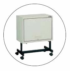 キャスター付オープン型扉付収納ケース 502×302×616mm【代引不可・メーカー直送品 車上渡し品】 トラスコ KDM50-2C