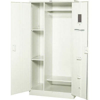 仕様タイプ：多人数用間口×奥行×高さ（mm）：880×515×17901マス有効内寸（mm）間口×奥行×高さ：（248・539）×466×1650付属品：鏡、タオル掛、傘立、滴受、ハンガーパイプ、シリンダー錠完成品色：ネオグレー鍵：シリンダー錠式棚板（枚）：4シリンダー錠：あり質量：52.8kg材質/仕上げスチール生産国 日本★メーカー直送品の為、代金引換・後払い決済のお支払いはご利用できません。北海道、沖縄、離島は別途送料が必要となります。ご了承下さいメーカーからの直送商品のため、代金引換・後払い決済のお支払いはご利用頂けません。こちらの商品は、システム上、日時指定・時間帯指定を指定してご注文は可能となりますが、日付指定・時間指定をお受けできません。運送会社の都合上の配送となります。北海道、沖縄、離島は別途送料がかかる場合がございます。お客様都合によるご注文後のキャンセル、返品、交換はできません。受注後にメーカー在庫を確認いたします。万一、メーカーにて欠品や廃番の場合は商品をご用意できない場合がございます。その場合は、メールにてご連絡させて頂きますので、ご注文後、当店から届くメールを必ずご確認宜しくお願い致します。ご注文はキャンセルさせて頂くことがございますので、予めご了承お願い致します。大型商品につきましては車上渡しになる可能性がございます。マンションなどの階層がある建物は、玄関先などの1階で商品の受け渡しとなります。