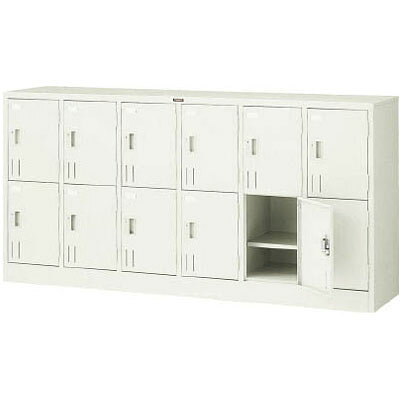 Other - 多人数用ロッカー(12人用・シリンダー錠)1775×415×880mm【代引不可・メーカー直送品 車上渡し品】 トラスコ SHG12A