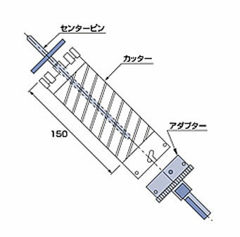 ダイヤモンドコアドリル(ストレートシャンク) 45×150mm エビ ロブテックス KD45