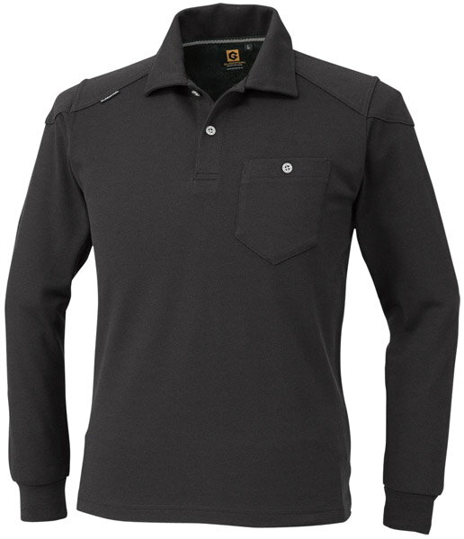 長袖ポロシャツ ブラック 5L コーコス G-9118