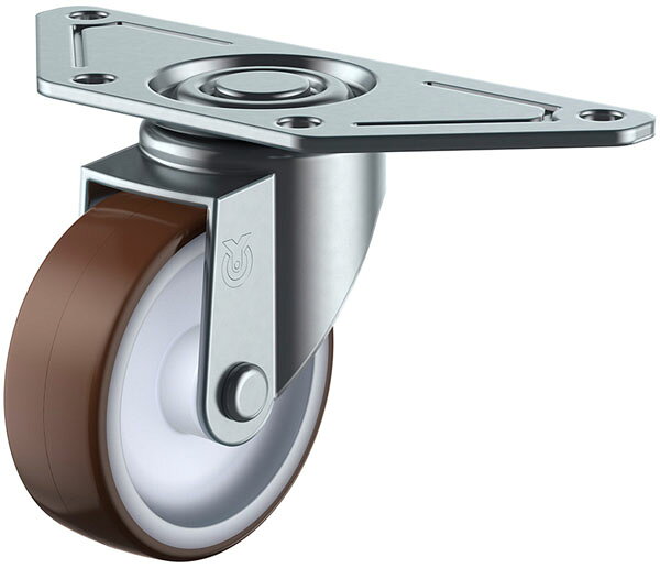 SGC型 自在車 50mm 穴径8.8 ウレタン ※受注生産品 ユーエイキャスター SGC-50UR-8.8