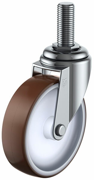 ET型 自在車 M12×35 65mm ウレタン ※取寄品 ユーエイキャスター ET-65URM12x35