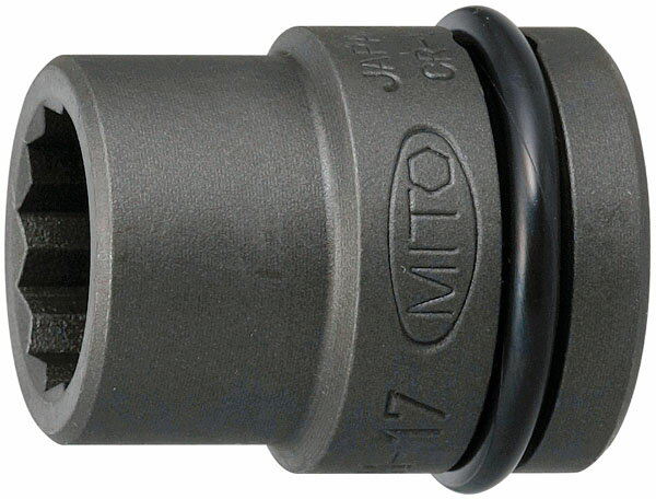 1/2 インパクトレンチ用ソケット スタンダードタイプ(12角)8mm ※取寄品 MITOLOY P4M-8