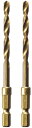 チタンコート六角軸鉄鋼用ドリル 5.0mm 2本入 ※取寄品 高芝ギムネ No.2309-50