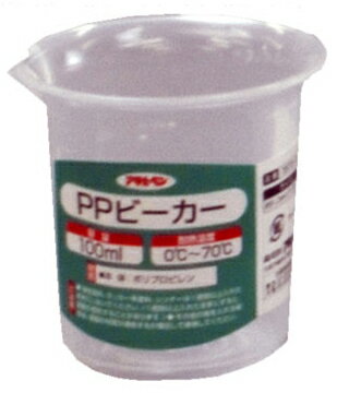 PPビーカー 100ml 取寄品 アサヒペン Aug-73