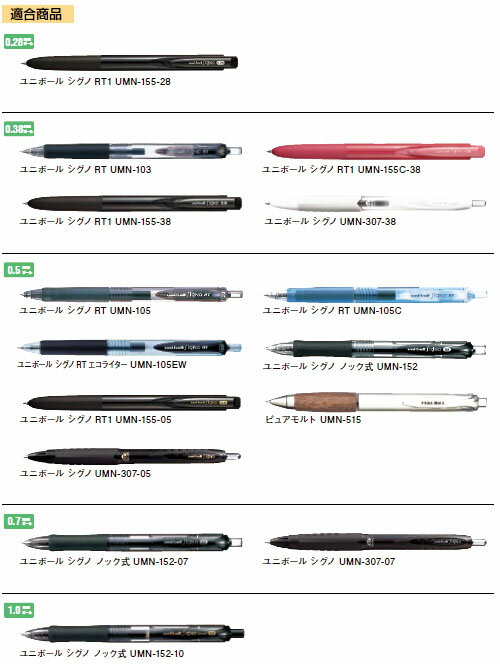 ゲルインクボールペン替芯 0.5mm UMR-85N 黒 【10本セット】 取寄品 三菱鉛筆 UMR85N.24 (三菱鉛筆 文房具 文具 事務用品 筆記具) 3