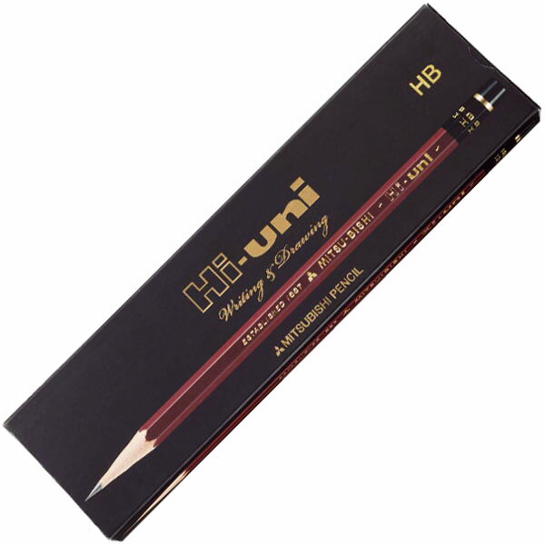 鉛筆 ハイユニ K(N) 2B 【12本セット(1ダース)】 取寄品 三菱鉛筆 HUKN2B (三菱鉛筆 文房具 文具 事務用品 筆記具)