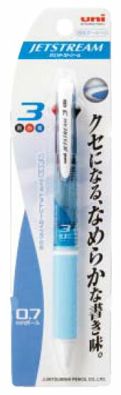 Rakuten - 油性ボールペン 3色 0.7mm SXE3-400-07 1P 水色 【10パックセット】 取寄品 三菱鉛筆 SXE3400071P.8 (三菱鉛筆 文房具 文具 事務用品 筆記具)