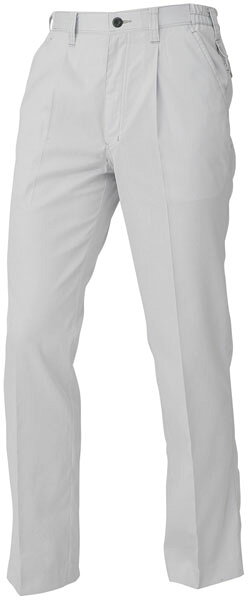 ワンタックスラックス(脇シャーリング) シルバー M ※取寄品 コーコス A-4174