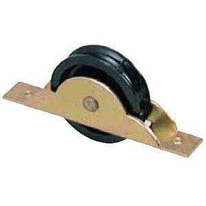 黒ナイロン戸車 鉄枠(30mm・丸型)(1個価格) ヨコヅナ NQM-0301