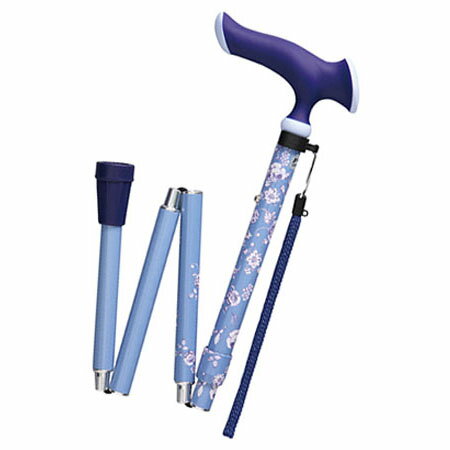 Walking Stick ステッキ 杖 かるがも ファム 折畳S フラワー 取寄品 Fuji Home フジホーム WB4212 ( 介護 福祉 おじいちゃん おばあちゃん 散歩 外出 父の日 母の日 ギフト 敬老の日 お祝い 贈答 つえ 介護用品 リハビリ シニア )