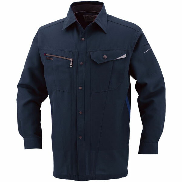 長袖シャツ ミッドナイトネイビー M ※取寄品 コーコス AS-728