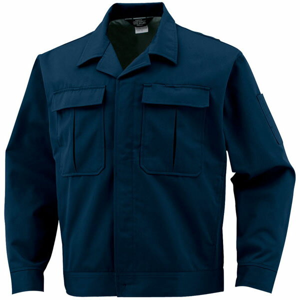 エコ5IVEスター開襟ブルゾン ネイビー L ※取寄品 コーコス A-3350