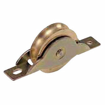 真鍮戸車 鉄枠(25mm・丸型)(1箱・20個) ヨコヅナ BRM-0251