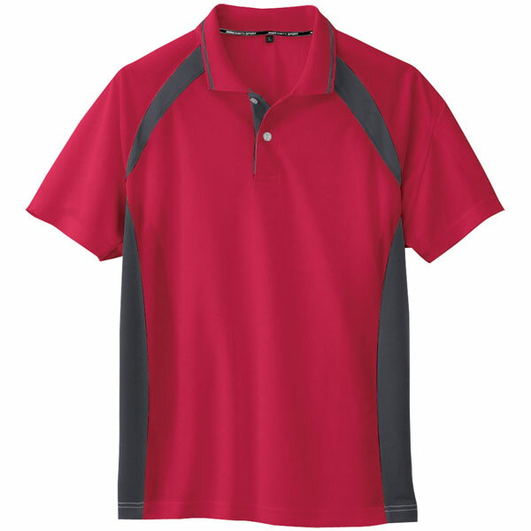 吸汗速乾半袖ポロシャツ レッド S ※取寄品 コーコス AS-1627(4)