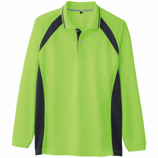 吸汗速乾長袖ポロシャツ ライム 5L ※取寄品 コーコス AS-1628