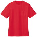 吸汗速乾半袖Tシャツ(ポケットあり) レッド 5L ※取寄品 コーコス AS-657