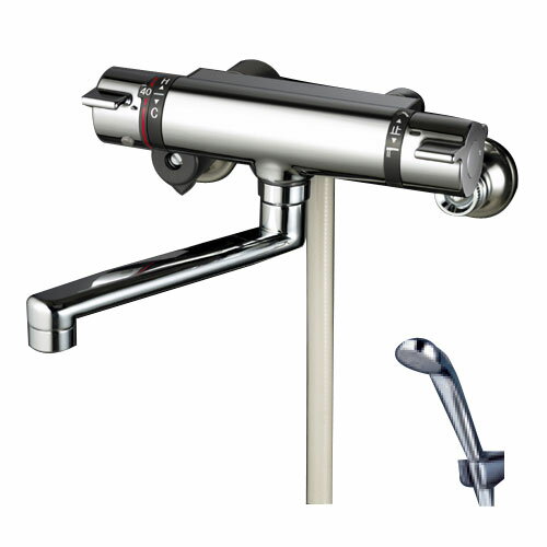 寒 サーモスタット式シャワー 240mmパイプ付き ※取寄品 KVK KF800WTR2