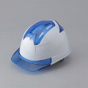 通気孔付きヘルメットVenti4 帽体色 白-ひさし・ブルー 取寄品 TOYO トーヨーセフティー 396F-Bu ( ハンモックテープ 光触媒 加工 備長炭 ...