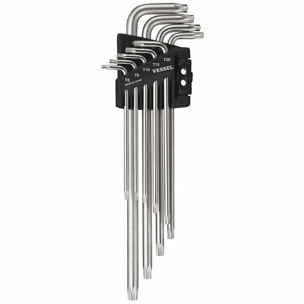 いじり止め トルクスレンチ 9本組 取寄品 ベッセル 8500THX-143980 ( ねじれ 折れ 強い 斜め EX剛金 全..