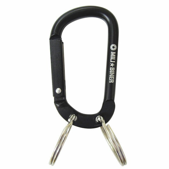 ミリタリーカラビナ 2キーリング 取寄品 冒険倶楽部(ボウケンクラブ) MCB-13