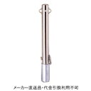 車止めポール ポストタイプ 差込式 フタ付き 南京錠付き フック2ヶ付 #400研磨仕上げ 直径101.6mm 高さ850mm ステンレス製 メーカー直送 サンキン メドーマルク SP2-10SK ( 駐車場用品 駐車場 出入り口 車庫 空間 区切り ポール 商業施設 公共施設 公園 駅前広場 病院 )