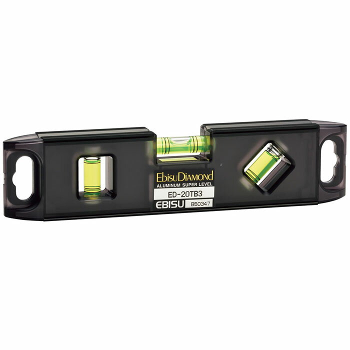ミニレベル トビサンレベル 足場組立用 200 黒(スケルトン)×グリーン 取寄品 EBISU(エビス) ED-20TB3