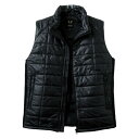 雷神 ウォームベスト ネック付き 9ブラック サイズL 服地のみ 取寄品 サンエス BO31960-9-L ( 作業着 作業服 屋外作業 庭作業 寒さ対策 暖か...