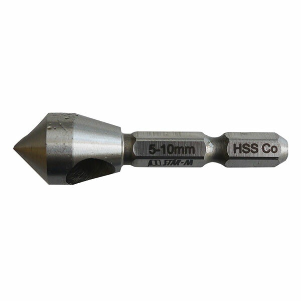 ステンレス用面取カッター 加工穴径 5mm～10mm 取寄品 スターエム 5007X-0510 (ステンレス 鉄 非鉄金属 バリ取り 面取り 高耐久 穴あき ドリル ドライバ ボール盤 )