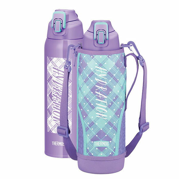 THERMOS(サーモス) 真空断熱スポーツボトル パープルチェック PL-CH 1.5L 取寄品 FHT-1500F