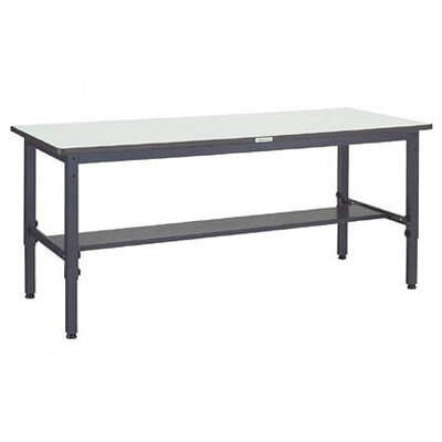 仕様均等荷重(kg)：250間口×奥行×高さ(mm)：900×600×700～910天板材質：ダップ樹脂組立式昇降方式：ねじ調整方式昇降ピッチ：35mmアジャスターねじサイズ：M16×2.0アジャスター調整範囲：20mm組立目安：2人40分質量：27.5kg特徴高さ700～910mmまで高さ調整が35mmピッチでできますので作業内容に合わせて座り作業、立ち作業のいずれにもご利用できます。アジャスターで25mmまで微調整が可能です。ダップ樹脂天板を使用し、暖かみのある外観を持ち、耐油性・耐薬品性に優れています。また表面は滑らかで硬く、そりや割れにくくなっています。材質/仕上げ本体：スチール注意事項間口900、1200mmタイプは下棚が1枚しか取り付けできません。生産国 日本メーカー直送品の為、代金引換・後払い決済のお支払いはご利用できません。北海道、沖縄、離島は別途送料が必要となります。メーカーからの直送商品のため、代金引換・後払い決済のお支払いはご利用頂けません。こちらの商品は、システム上、日時指定・時間帯指定を指定してご注文は可能となりますが、日付指定・時間指定をお受けできません。運送会社の都合上の配送となります。北海道、沖縄、離島は別途送料がかかる場合がございます。お客様都合によるご注文後のキャンセル、返品、交換はできません。受注後にメーカー在庫を確認いたします。万一、メーカーにて欠品や廃番の場合は商品をご用意できない場合がございます。その場合は、メールにてご連絡させて頂きますので、ご注文後、当店から届くメールを必ずご確認宜しくお願い致します。ご注文はキャンセルさせて頂くことがございますので、予めご了承お願い致します。大型商品につきましては車上渡しになる可能性がございます。マンションなどの階層がある建物は、玄関先などの1階で商品の受け渡しとなります。