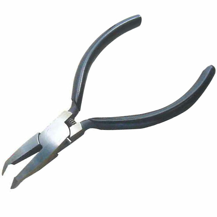 ビークエッジニッパ 先細刃45度 取寄品 メリー(室本鉄工) TH04 ( ゲート口 見えやすい 先細仕様 狭い 箇所 )