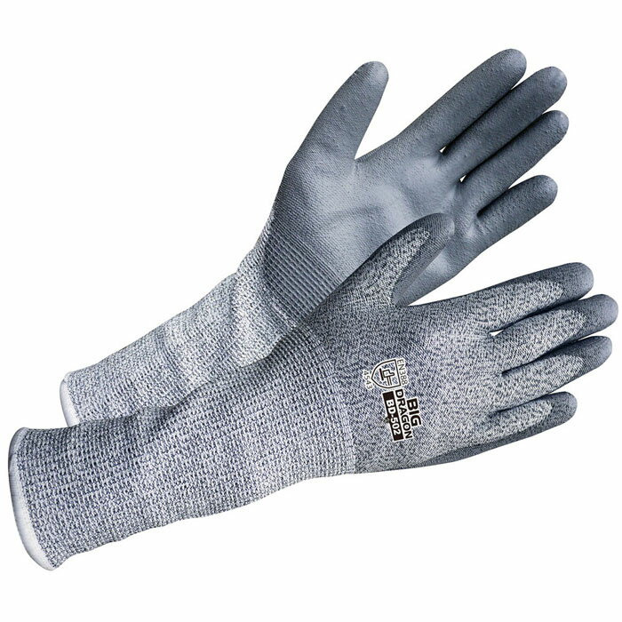 耐切創手袋 ノンカットグリップ ロング袖 3L 10双単位 取寄品 富士グローブ BD-502 ( 安全 快適 )