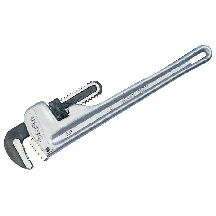 アルミ製ストレートパイプレンチ 500mm 取寄品 スーパーツール AP600E(4)