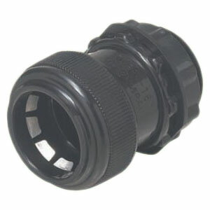 コネクタ(ワンタッチ型)PF管28用 黒 (50個価格) 未来工業(MIRAI) FPK-28YK