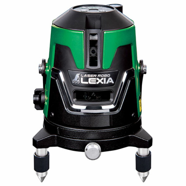 レーザーロボLEXIAグリーン 21P 取寄品 シンワ 70842 ( 強 弱 高出力 長時間 ラインメモリー 電源 選べる USB 回転台 防じん 防水 )