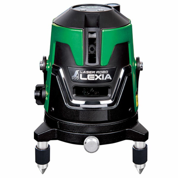 レーザーロボLEXIAグリーン 41 取寄品 シンワ 70844 ( 強 弱 高出力 長時間 ラインメモリー 電源 選べる USB 回転台 防じん 防水 )