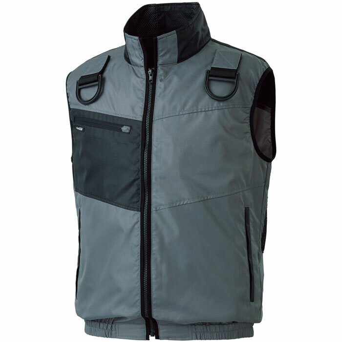 空調風神服 ※服地のみ 新仕様フルハーネス用ベスト グレー 5Lサイズ 取寄品 サンエス KF95990G-89-5L ( 作業服 仕事服 作業着 仕事着 夏 暑さ対策 職人 レジャー アウトドア 釣り 野球観戦 フェス 長持ち 熱中症対策 屋外作業 農作業 草刈り SUN-S メンズ )