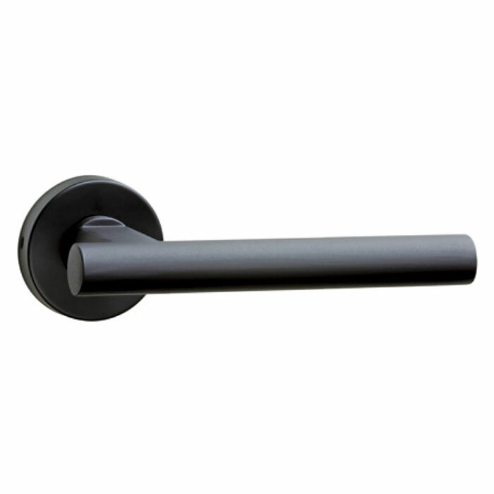 65Aレバーハンドル つや消しブラック 丸座・空錠 取寄品 川口技研 LVS-65A-1M-ZB (厚手 鋼材 高級感 日本製 スチール 壁付 プラグ付 施錠 解錠)