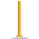 車止め後付タイプ スチール 径76.3mm フックなし 丸型 メーカー直送 代引不可 カネソウ EC0785N-AR ( ベースプレート 固定 施工アンカー )