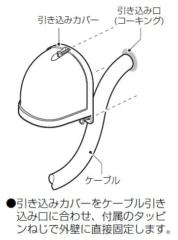 引込みカバーフード(クイックタイプ)黒 WKF-1CK (20個価格) 未来工業(MIRAI) WKF-1CK