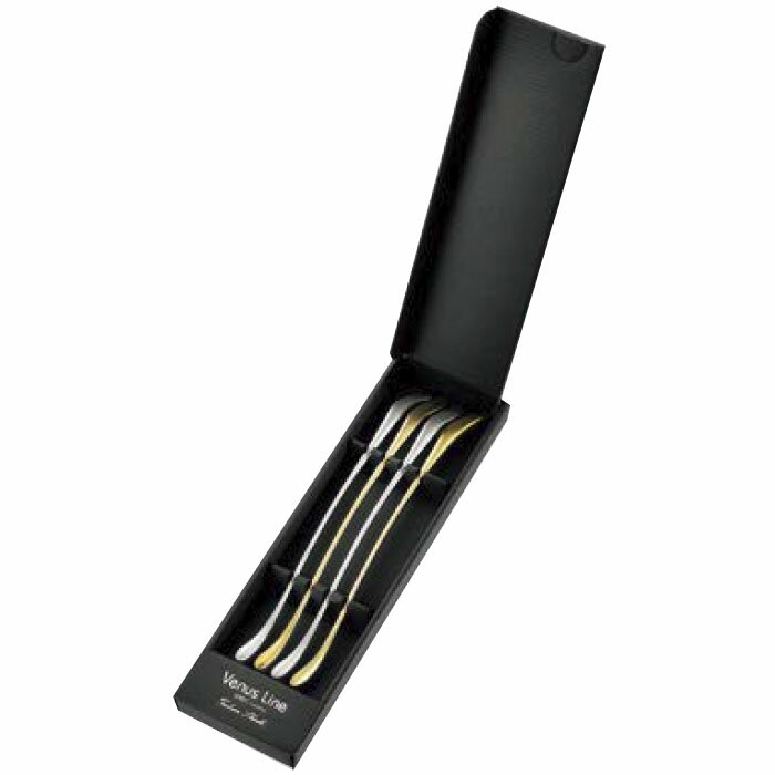 Venus Line マドラー シルバー・ゴールド4本セット 取寄品 燕振興工業 arde-9999 (カトラトリー 食器 洋食器)